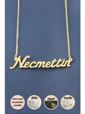 İsmiyle Al Necmettin Isimli Kolye