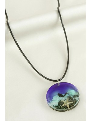 İsmiyle Al Deniz Yıldızı Epoksi Kolye