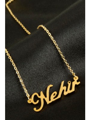 İsmiyle Al Nehir Isimli Kolye (Kişiye Özel)