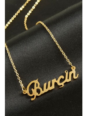 İsmiyle Al Burçin Isimli Kolye (Kişiye Özel)