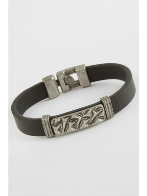 İsmiyle Al Labirent Kaliteli Suni Deri Bileklik