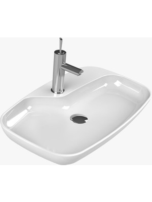 Turkuaz Cerastyle Nova Tezgah Üstü Çanak Lavabo 70*43 cm