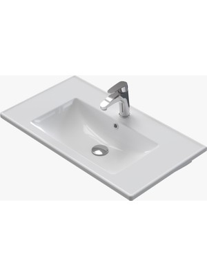 Turkuaz Seramik Cerastyle Arte 80 x 45 cm Dolap Uyumlu Lavabo