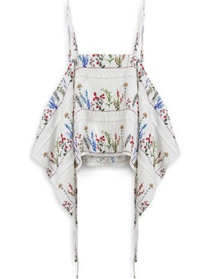 Twist PONPON ŞERİTLİ DESENLİ BLUZ TS1260006170018