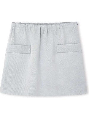 İpekyol Parlak yüzeyli mini etek IS1260004152055