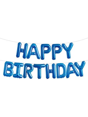 Feyza Design Mavi Renk Folyo Balon Seti - Parti ve Eğlence Malzemeleri