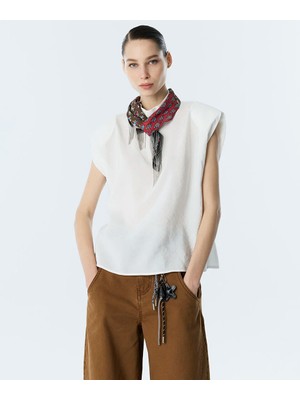 Twist Çıkarılabilir Fularlı Bluz TS1260006147018