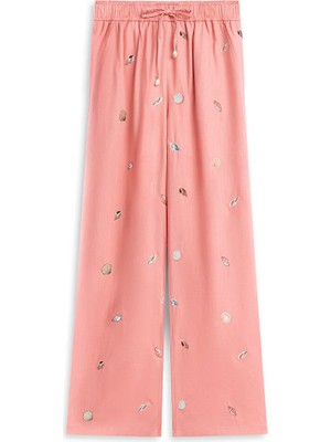 Twist BONCUK İŞLEMELİ VE NAKIŞLI PANTOLON TS1260003179019