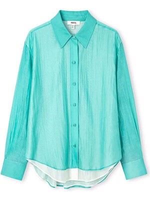 İpekyol Çift katmanlı rahat kesim gömlek IS1260025217013