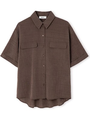 İpekyol Cep kapaklı rahat kesim gömlek IS1260025258074