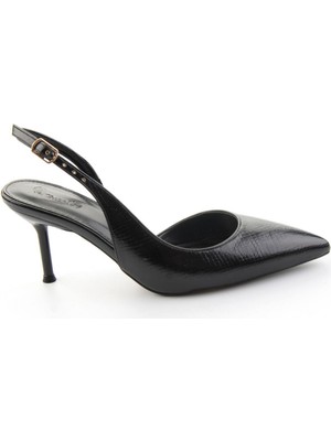 Bambi Siyah  Kadın Klasik Topuklu Ayakkabı K01209075007