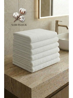 Qua Home 6 Adet Puff Serisi %100 Pamuk El Yüz Havlusu 50X90 250 gr