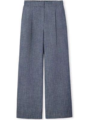 İpekyol Denim görünümlü wide leg pantolon IS1260003251015