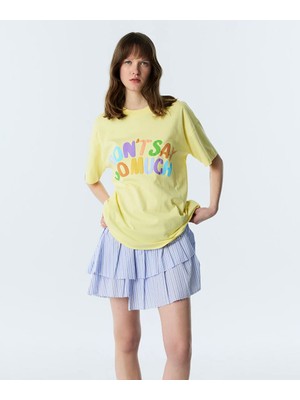 Twist SLOGAN BASKILI TİŞÖRT  TS1260070223009