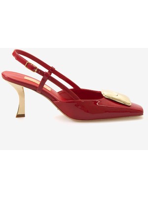 Hawen Angels Kadın Rugan Topuklu 28406