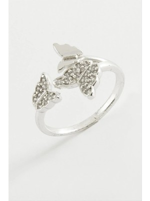 İsmiyle Al Kelebek Taşlı Yüzük