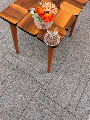 Dekoset Karo Halı- River Line J01 ( 1 Karo: 50 x 50 cm | 1 Paket: 8 M² )