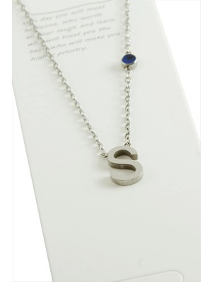 İsmiyle Al Gümüş Renkli Harfli Çelik Kolye