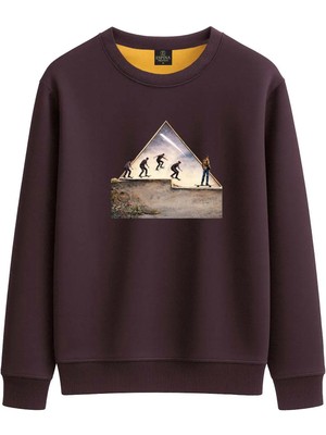 Espina Premium Unisex Kaykay Baskılı Sweatshirt