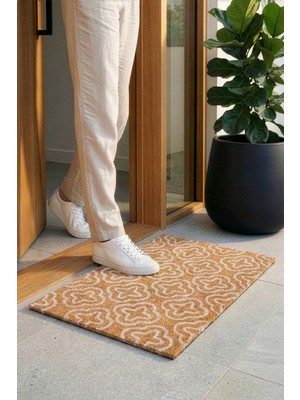Koza Home Coco Desenli Kıl Kapı Önü Paspası 40X60 3683