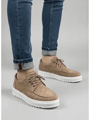 Ebrus Trend JET-T12x Arts Bağcıklı Süet Erkek Günlük Spor Klasik Ayakkabı SBT - Camel