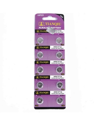Katre46 Tıanqıu Ag6 LR920/371 Alkalin 10'lu Düğme Pil