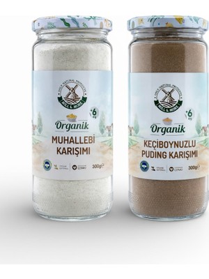 Mill & More Ek Gıda Seti 300 gr Muhallebi Karışımı ve 300 gr Keçiboynuzlu Puding Karışımı 6 Ay Üstü