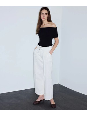 İpekyol Kemerli Non Denim Pantolon IS1260003240002