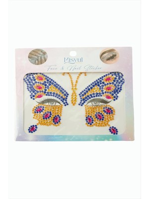 İsmiyle Al Kelebek Tırnak ve Yüz Süsleme Taşı