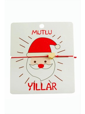 İsmiyle Al Kalp Yılbaşı Bilekliği