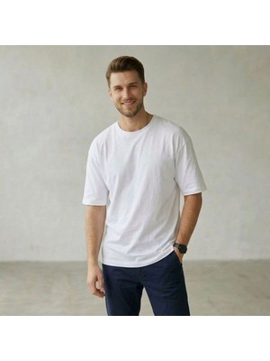 Belirtilmemiş Erkek Basic Oversize Tişört