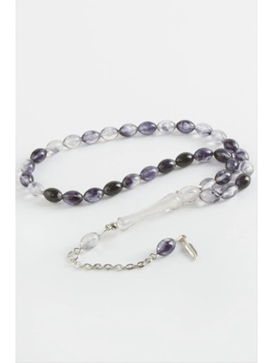 İsmiyle Al Zeytin Şekilli Plastik Tesbih 8*11 mm