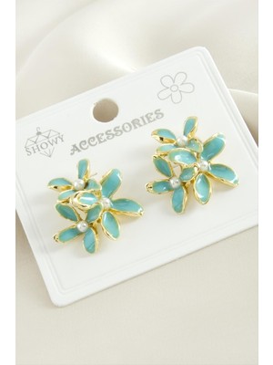 İsmiyle Al Çiçek Mineli Küpe