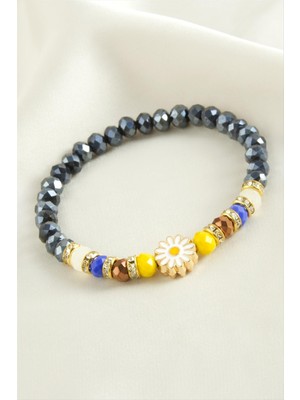 İsmiyle Al Papatya Kristal Trend Bileklik