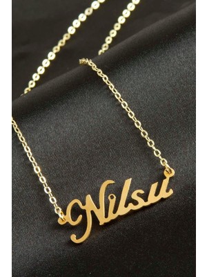 İsmiyle Al Nilsu Isimli Kolye (Kişiye Özel)