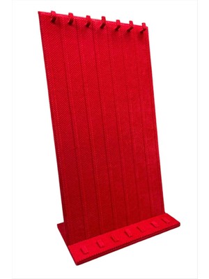 İsmiyle Al Kadife Tırnaklı Ayaklı Tesbih Standı