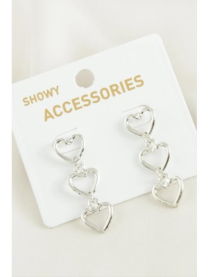 İsmiyle Al Kalp Trend Metal Küpe