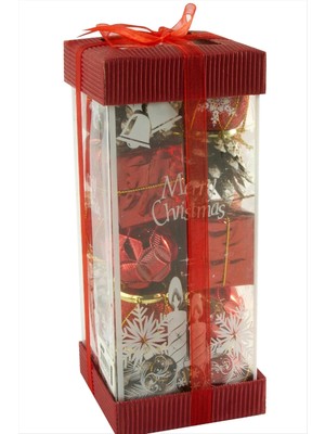 İsmiyle Al 20 Adet Kutulu Karışık Yılbaşı Ağaç Süsü