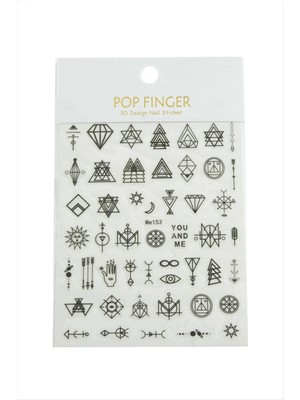 İsmiyle Al Geometri Tattoo Dövme Sticker