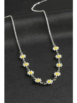 İsmiyle Al Papatya Mineli Kolye