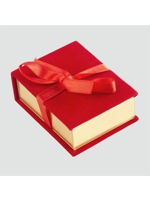 İsmiyle Al Kurdale Kadife Ahşap Lüx Set Kolye Kutusu