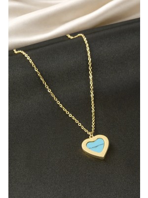 İsmiyle Al Kelebek Sedef Çelik Kolye