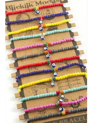 İsmiyle Al Nazar Boncuk Ip Bileklik