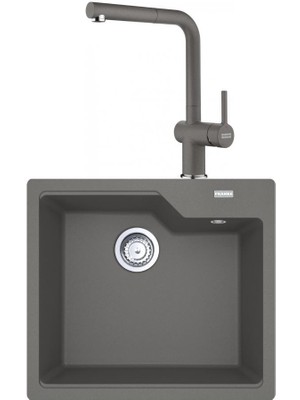 Franke Urban Ubg 610-56 Stone Grey Granit Evye Active Plus Doccia 2.0 Batarya Set