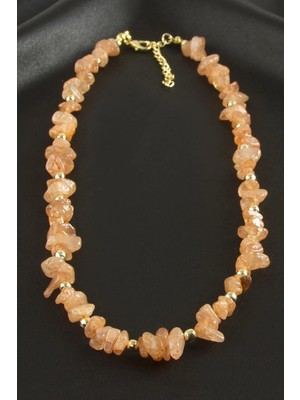 İsmiyle Al Akik Kırık Doğaltaş Kolye