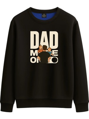 Espina Premium Regular Dad Mode On 2 Çocuklu Baskılı Sweatshirt