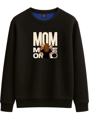 Espina Premium Mom Mode On 2 Kız Çocuk Baskılı Sweatshirt