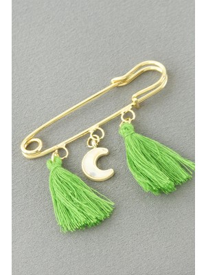 İsmiyle Al Hilal Püsküllü Broş