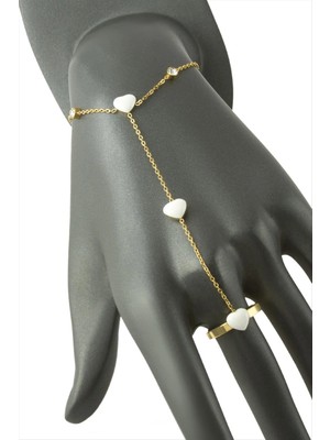 İsmiyle Al Kalp Mineli Lüks Çelik Şahmeran