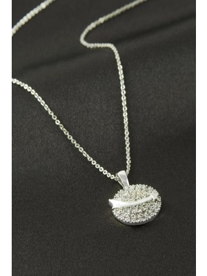 İsmiyle Al Kılıç Zirkon Tek Taşlı Kolye